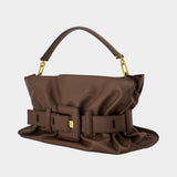Sac Porté Épaule Anthem Medium - Balmain - Cuir - Marron