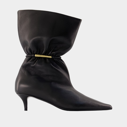 Bottines Kitten - Balmain - Cuir - Noir