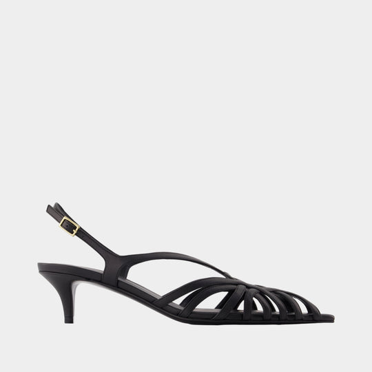 Sandales Kitten Cage - Balmain - Cuir - Noir