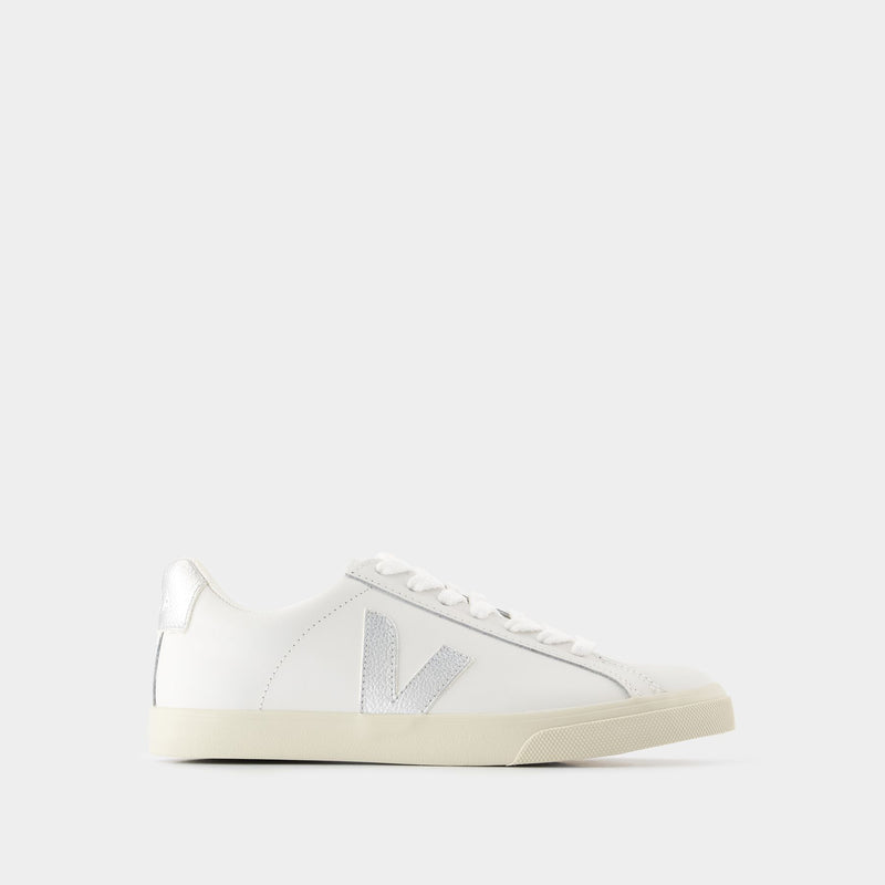 Sneakers Esplar Logo - Veja - Cuir - Blanc