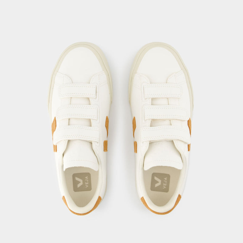 Sneakers Recife Logo - Veja - Cuir - Blanc