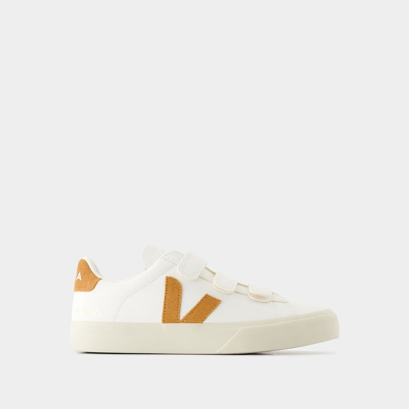 Sneakers Recife Logo - Veja - Cuir - Blanc