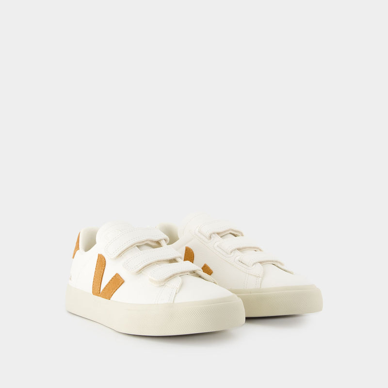 Sneakers Recife Logo - Veja - Cuir - Blanc