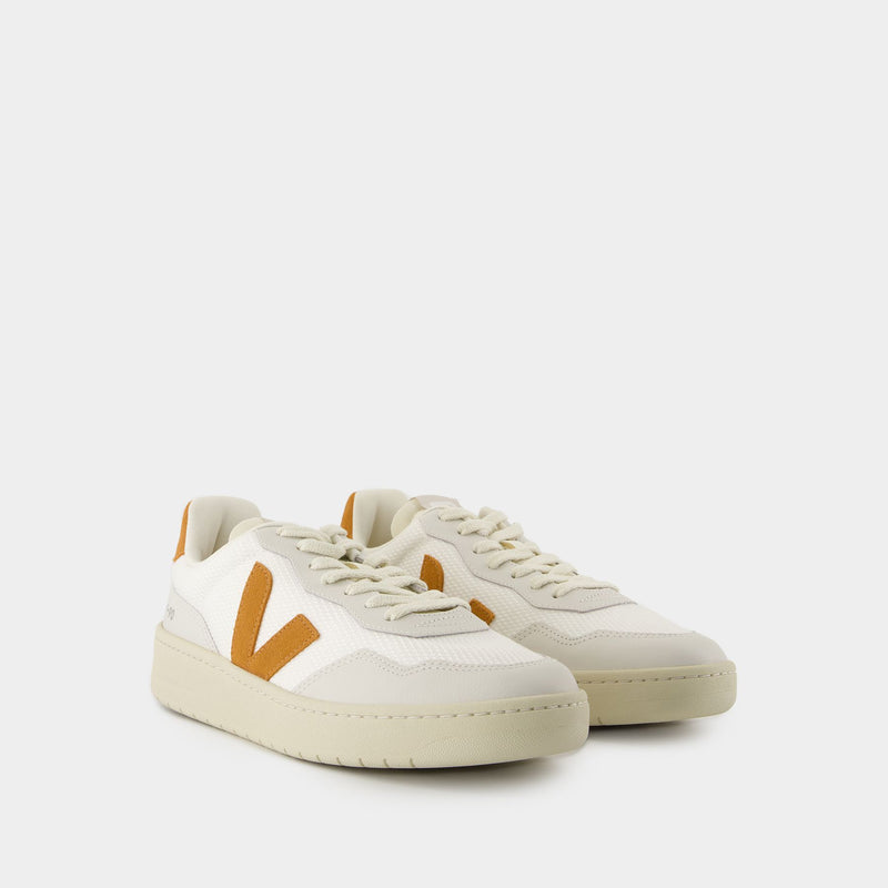 Sneakers V-90 - Veja - Nylon - Blanc