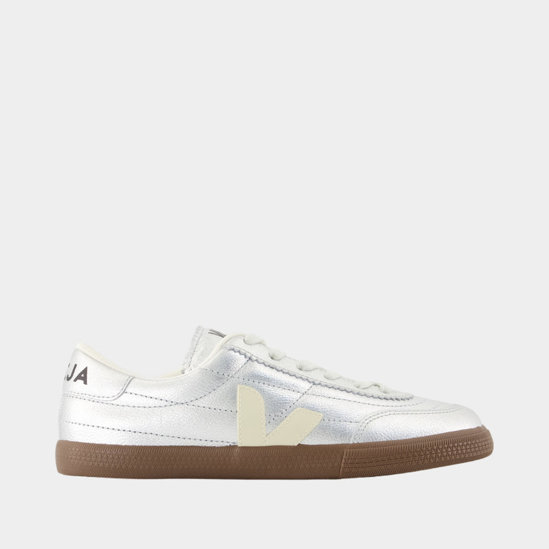 Sneakers Panenka - Veja - Cuir - Argenté