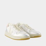 Sneakers V-10 - Veja - Cuir - Argenté