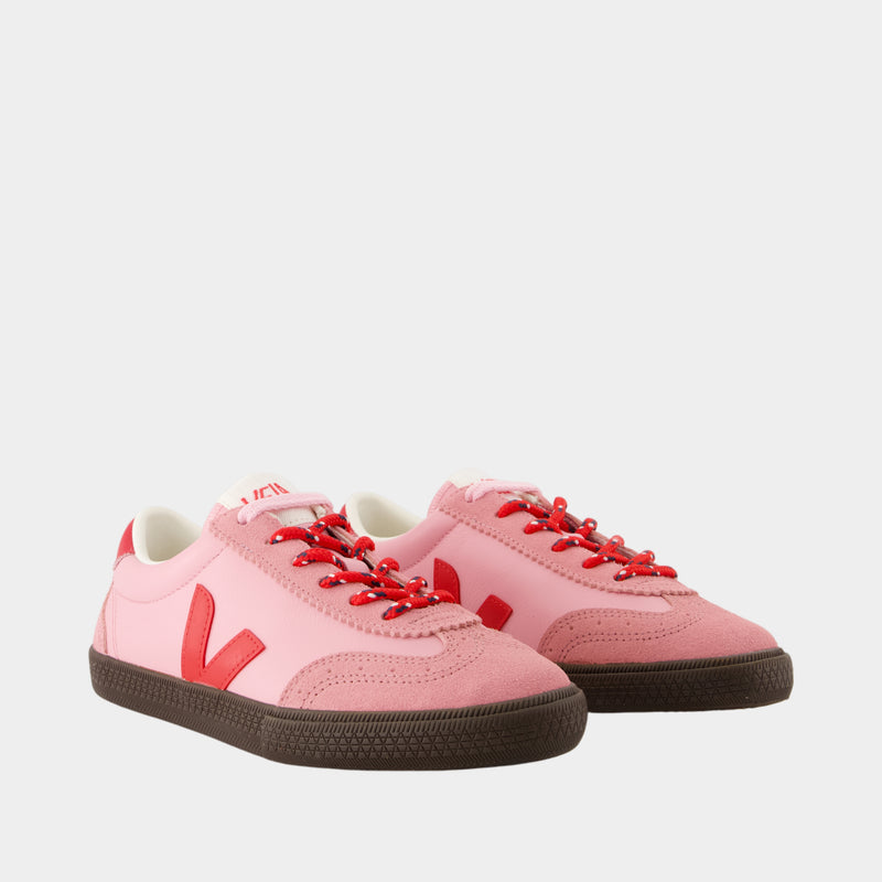 Sneakers Volley - Veja - Cuir - Rose