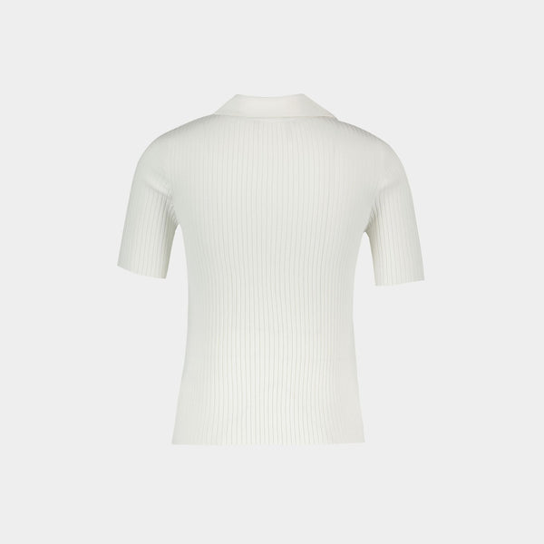 Polo Signature - Courreges - Coton - Blanc