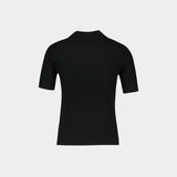 Polo Signature - Courreges - Coton - Noir