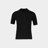 Polo Signature - Courreges - Coton - Noir