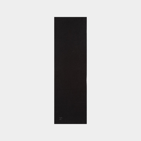 Écharpe Ac Ribbed - Courreges - Laine - Noir