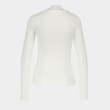 T-Shirt Reedition Jumper - Courreges - Coton - Blanc