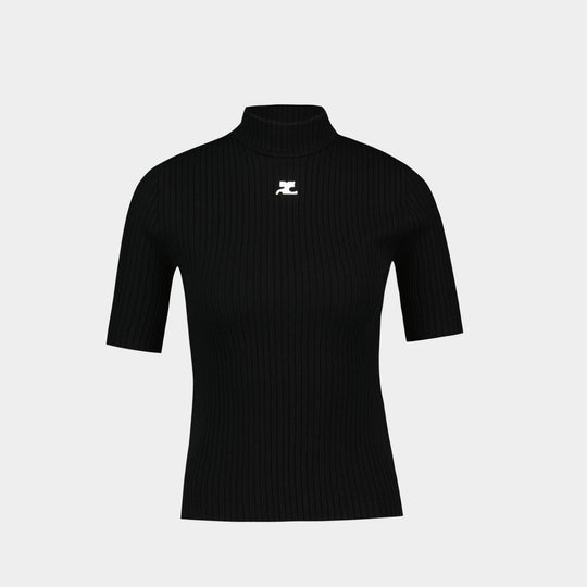 T-Shirt Reedition Jumper - Courreges - Coton - Noir