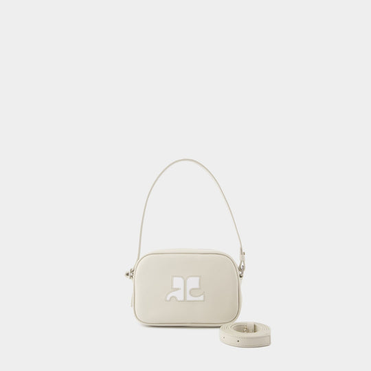 Sac Caméra Slim - Courreges - Cuir - Gris