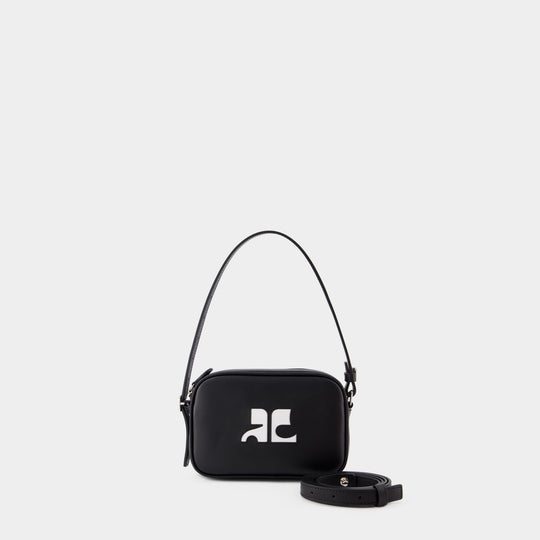 Sac Caméra Slim - Courreges - Cuir - Noir