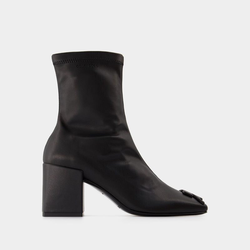 Bottines Reedition - Courreges - Cuir Synthétique - Noir