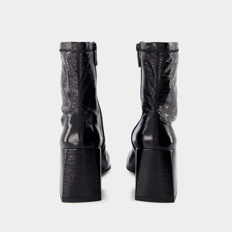 Bottines Reedition - Courreges - Vinyle - Noir