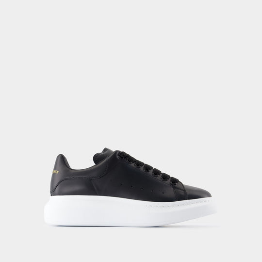 Sneakers Oversize - Alexander Mcqueen - Cuir - Noir/Blanc