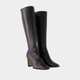 Bottes Carla - Rouje - Cuir - Noir