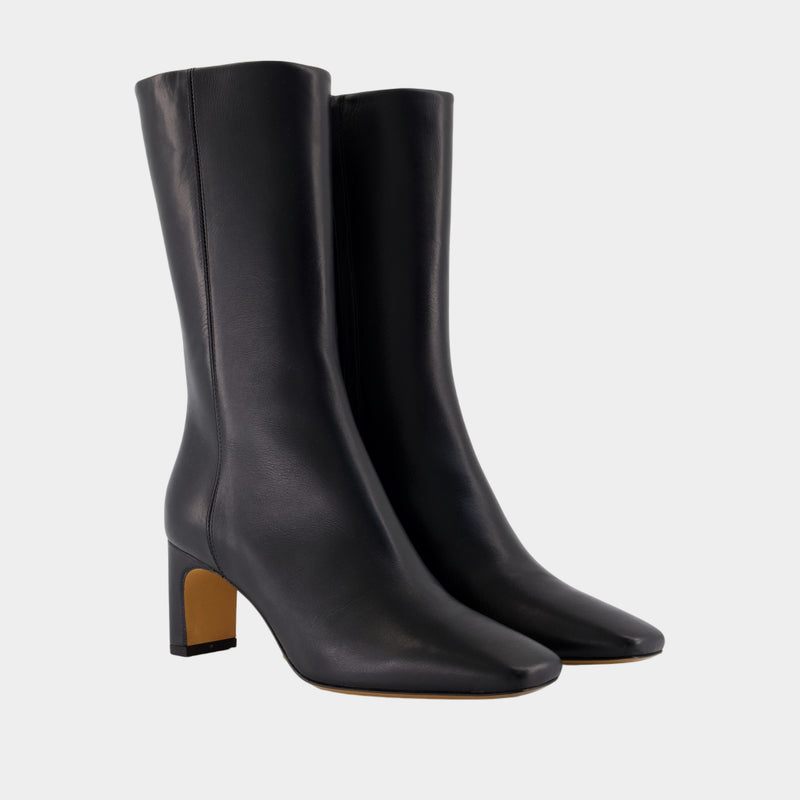 Bottes Elsa - Rouje - Cuir - Noir