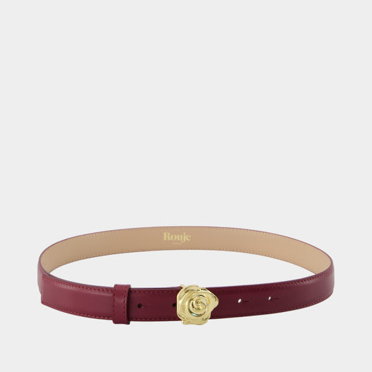 Ceinture Roso - Rouje - Cuir - Bordeaux