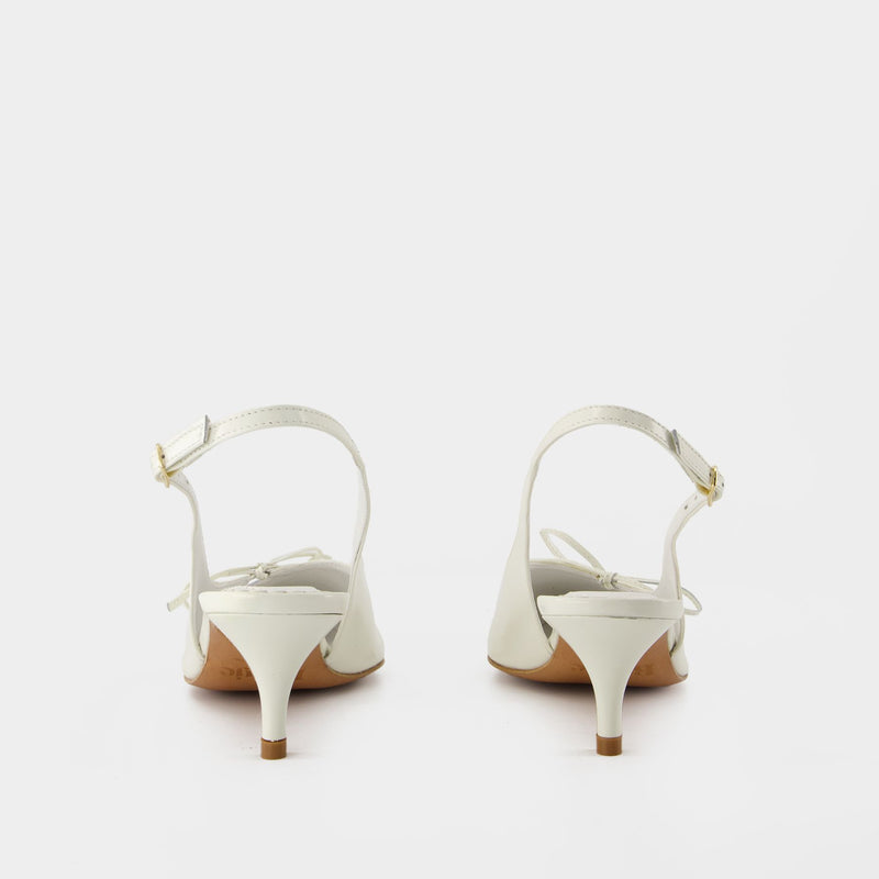 Escarpins Milanaise - Rouje - Cuir - Beige