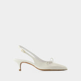 Escarpins Milanaise - Rouje - Cuir - Beige