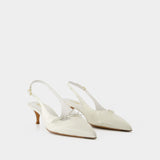 Escarpins Milanaise - Rouje - Cuir - Beige