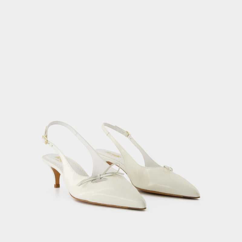 Escarpins Milanaise - Rouje - Cuir - Beige