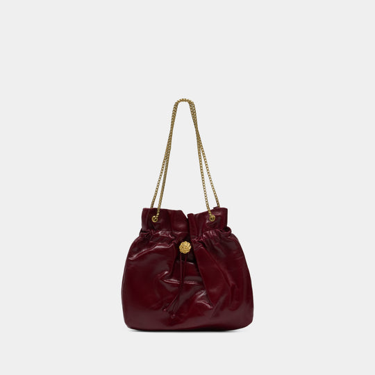 Sac À Bandoulière Artiste - Rouje - Cuir - Bordeaux