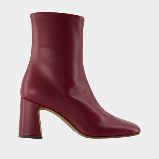 Bottines Claudia - Rouje - Cuir - Bordeaux