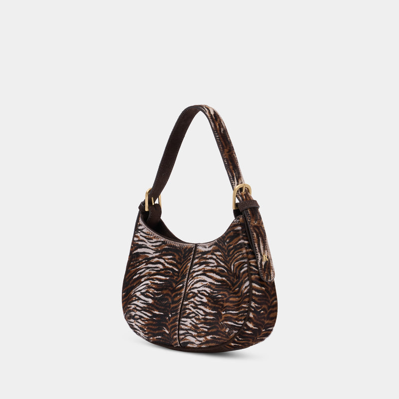 Sac Porté Épaule Baby Big - Rouje - Cuir - Marron