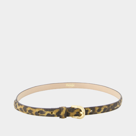 Ceinture Signature - Rouje - Cuir - Marron