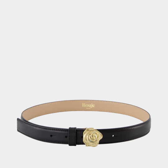Ceinture Roso - Rouje - Cuir - Noir
