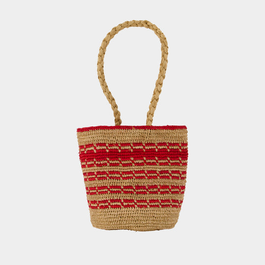 Sac À Main Martino - Rouje - Raphia - Beige