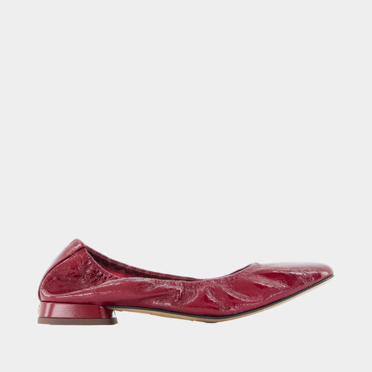 Ballerines Nina - Rouje - Cuir - Bordeaux