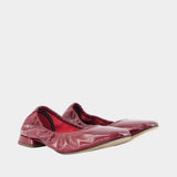 Ballerines Nina - Rouje - Cuir - Bordeaux