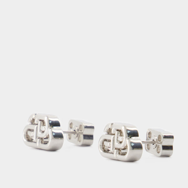 Boucles D'oreilles Bb Stud Xs - Balenciaga - Synthétique - Argenté