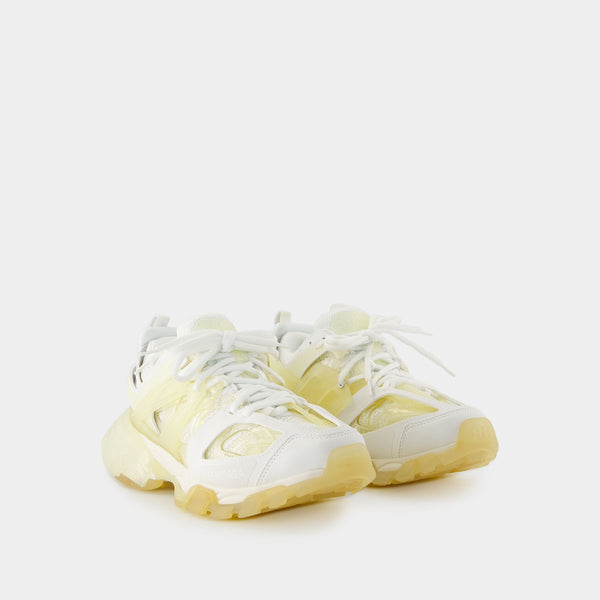 Sneakers Track Clearsole en Toile Blanche