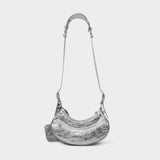 Sac Hobo Cagole Shoul Xs - Balenciaga - Cuir - Argenté