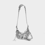 Sac Hobo Cagole Shoul Xs - Balenciaga - Cuir - Argenté