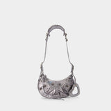 Sac Hobo Cagole Shoul Xs - Balenciaga - Cuir - Argenté