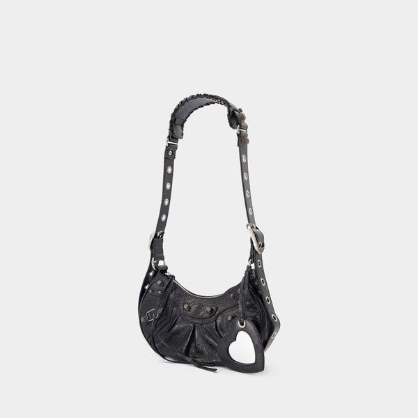Sac Porté Épaule Le Cagole XS - Balenciaga - Cuir - Noir