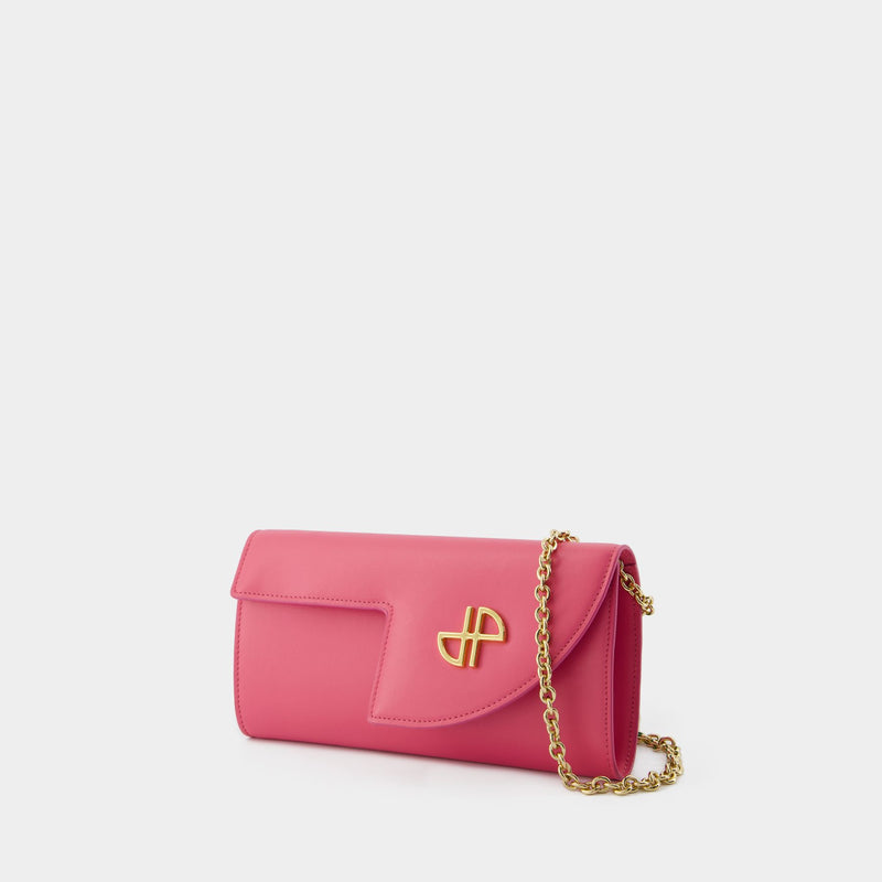 Wallet On Chain - PATOU - Cuir - Rose