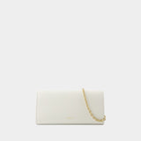 Wallet On Chain - PATOU - Cuir - Blanc