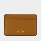 Porte-Carte JP - PATOU - Cuir - Marron