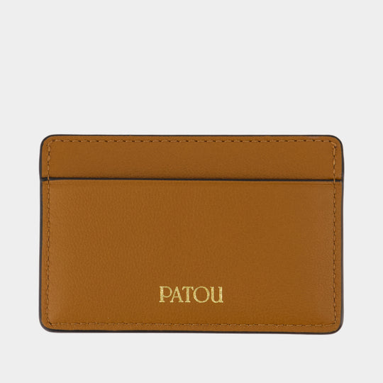 Porte-Carte JP - PATOU - Cuir - Marron