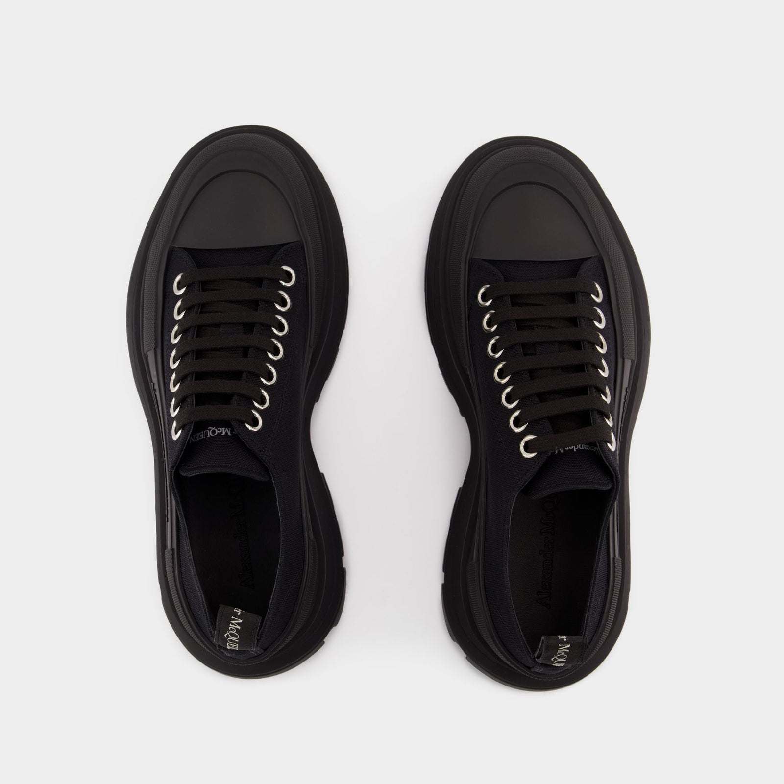 Sneakers Tread Slick Alexander McQueen Toile Noir