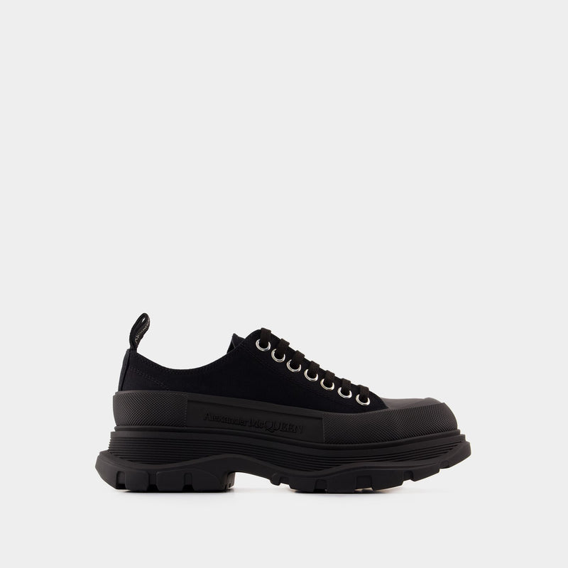 Sneakers Tread Slick - Alexander McQueen - Toile - Noir