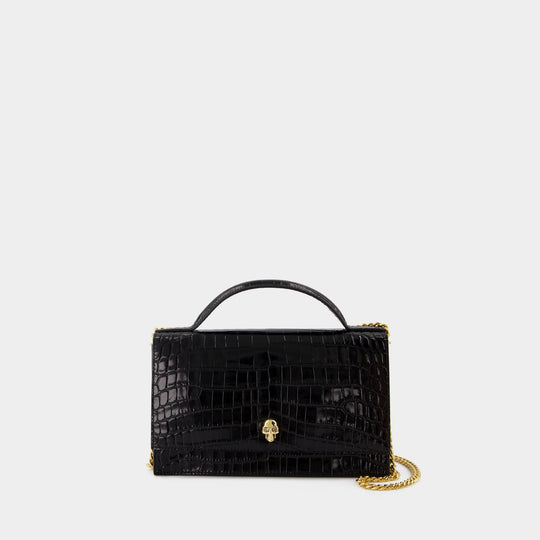 Sac À Bandoulière medium Skull - Alexander McQueen - Cuir - Noir
